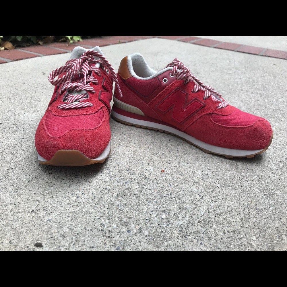 Size 6.5 red New Balance Sneakers